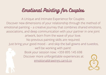 Emotional painting for couples Gift Vouchers for couples