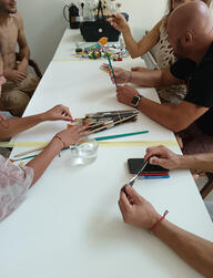 team building KALA session #EmotionalDrawing #KALA #IntuitiveArt #CreativeHealing #ArtSession #CreativeJourney #SelfDiscovery #PersonalGrowth #ArtExperience #MindfulCreativity #CreativeCoaching #ArtWorkshop #TeamBuilding #FamilyActivities #CreativeLife #EmotionalDrawings