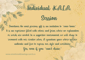 Individual KALA session emotionaldrawings gift voucher